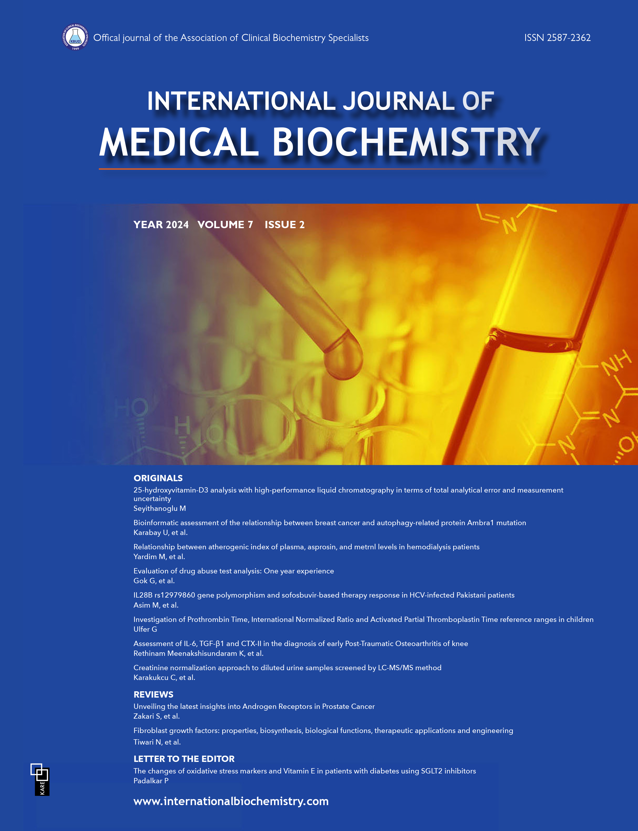 international journal of biochemistry research & review impact factor