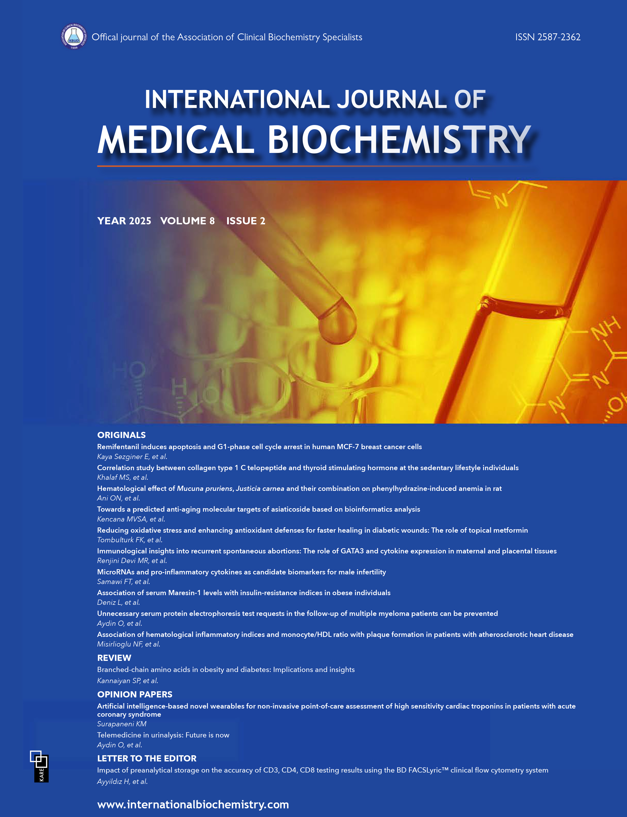 international journal of biochemistry research & review impact factor